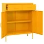 Armario de almacenamiento acero amarillo mostaza 80x35x101,5 cm de vidaXL, Taquillas y armarios de almacenamiento - Ref: Foro...