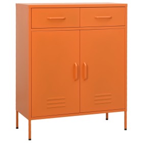 Armario de almacenamiento acero naranja 80x35x101,5 cm