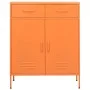 Armario de almacenamiento acero naranja 80x35x101,5 cm de vidaXL, Taquillas y armarios de almacenamiento - Ref: Foro24-336156...