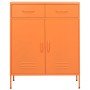 Aufbewahrungsschrank aus orangefarbenem Stahl, 80 x 35 x 101,5 cm von vidaXL, Schließfächer und Lagerschränke - Ref: Foro24-3...