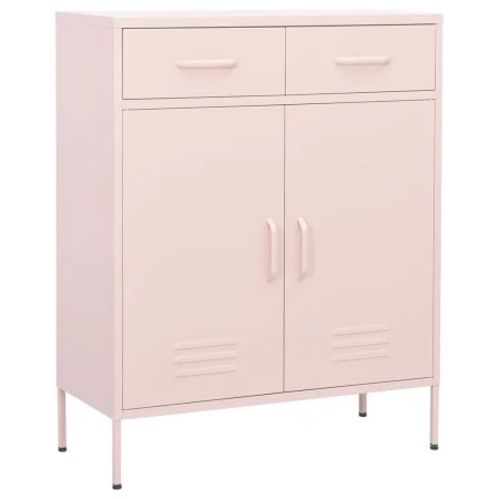 Armario de almacenamiento acero rosa 80x35x101,5 cm de vidaXL, Taquillas y armarios de almacenamiento - Ref: Foro24-336157, P...