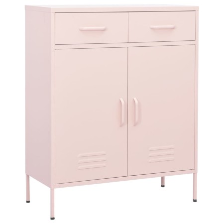 Aufbewahrungsschrank aus rosa Stahl 80x35x101,5 cm von vidaXL, Schließfächer und Lagerschränke - Ref: Foro24-336157, Preis: 1...