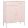 Steel storage cabinet pink 80x35x101.5 cm by vidaXL, Lockers and storage cabinets - Ref: Foro24-336157, Price: 179,69 €, Disc...
