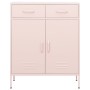 Aufbewahrungsschrank aus rosa Stahl 80x35x101,5 cm von vidaXL, Schließfächer und Lagerschränke - Ref: Foro24-336157, Preis: 1...