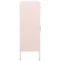 Armario de almacenamiento acero rosa 80x35x101,5 cm de vidaXL, Taquillas y armarios de almacenamiento - Ref: Foro24-336157, P...