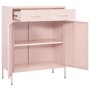 Aufbewahrungsschrank aus rosa Stahl 80x35x101,5 cm von vidaXL, Schließfächer und Lagerschränke - Ref: Foro24-336157, Preis: 1...