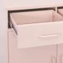 Armario de almacenamiento acero rosa 80x35x101,5 cm de vidaXL, Taquillas y armarios de almacenamiento - Ref: Foro24-336157, P...