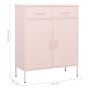 Aufbewahrungsschrank aus rosa Stahl 80x35x101,5 cm von vidaXL, Schließfächer und Lagerschränke - Ref: Foro24-336157, Preis: 1...