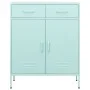 Mintgrüner Stahlschrank 80x35x101,5 cm von vidaXL, Schließfächer und Lagerschränke - Ref: Foro24-336158, Preis: 170,26 €, Rab...