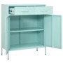 Mintgrüner Stahlschrank 80x35x101,5 cm von vidaXL, Schließfächer und Lagerschränke - Ref: Foro24-336158, Preis: 166,71 €, Rab...