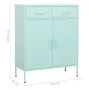 Mintgrüner Stahlschrank 80x35x101,5 cm von vidaXL, Schließfächer und Lagerschränke - Ref: Foro24-336158, Preis: 170,26 €, Rab...