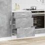 Mueble bajo de cocina "Lyon" de madera de ingeniería gris