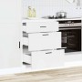 Mueble bajo de cocina Porto madera contrachapada blanca