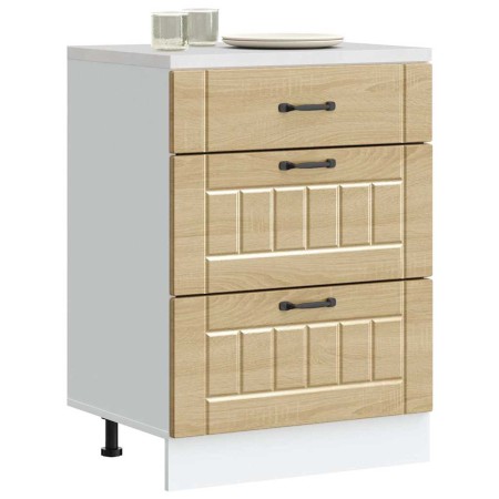 Mueble bajo de cocina Lucca roble sonoma