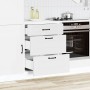 Mueble bajo de cocina Kalmar madera de ingeniería blanca