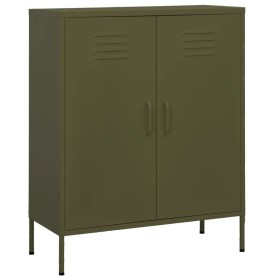 Olive green steel storage cabinet 80x35x101.5 cm by vidaXL, Lockers and storage cabinets - Ref: Foro24-336162, Price: 151,18 ...