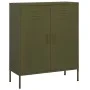 Olive green steel storage cabinet 80x35x101.5 cm by vidaXL, Lockers and storage cabinets - Ref: Foro24-336162, Price: 148,85 ...