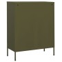 Olive green steel storage cabinet 80x35x101.5 cm by vidaXL, Lockers and storage cabinets - Ref: Foro24-336162, Price: 151,07 ...