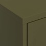 Olive green steel storage cabinet 80x35x101.5 cm by vidaXL, Lockers and storage cabinets - Ref: Foro24-336162, Price: 151,07 ...