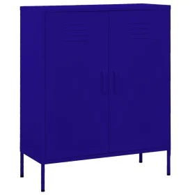 Navy blue steel storage cabinet 80x35x101.5 cm by vidaXL, Lockers and storage cabinets - Ref: Foro24-336163, Price: 163,54 €,...