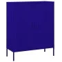 Armario de almacenamiento acero azul marino 80x35x101,5 cm de vidaXL, Taquillas y armarios de almacenamiento - Ref: Foro24-33...