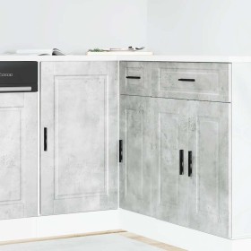 Mueble bajo de cocina porto gris cemento madera reconstituida