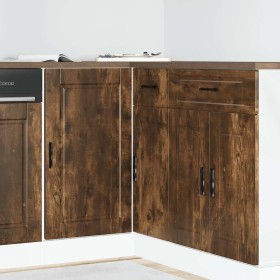 Mueble bajo de cocina porto roble ahumado madera reconstituida