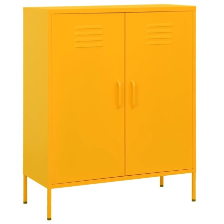 Senfgelber Stahlschrank 80x35x101,5 cm von vidaXL, Schließfächer und Lagerschränke - Ref: Foro24-336164, Preis: 149,46 €, Rab...