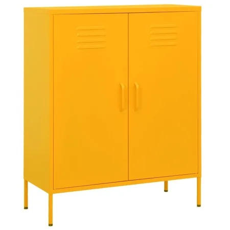 Senfgelber Stahlschrank 80x35x101,5 cm von vidaXL, Schließfächer und Lagerschränke - Ref: Foro24-336164, Preis: 147,17 €, Rab...