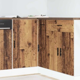 Mueble bajo de cocina porto madera vieja madera reconstituida