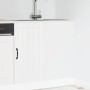 Mueble bajo de cocina Lucca madera contrachapada blanca