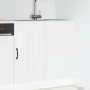 Mueble bajo de cocina Lucca madera contrachapada blanca en Armarios de cocina | Comprar online en Foro24
