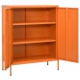 Armario de almacenamiento acero naranja 80x35x101,5 cm de vidaXL, Taquillas y armarios de almacenamiento - Ref: Foro24-336165...