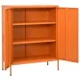 Armario de almacenamiento acero naranja 80x35x101,5 cm de vidaXL, Taquillas y armarios de almacenamiento - Ref: Foro24-336165...