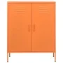 Armario de almacenamiento acero naranja 80x35x101,5 cm de vidaXL, Taquillas y armarios de almacenamiento - Ref: Foro24-336165...