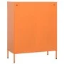 Armario de almacenamiento acero naranja 80x35x101,5 cm de vidaXL, Taquillas y armarios de almacenamiento - Ref: Foro24-336165...