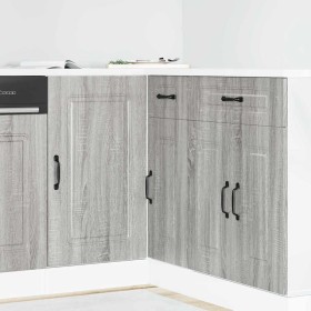 Mueble bajo de cocina Kalmar gris sonoma madera de ingeniería