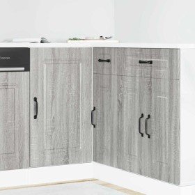 Mueble bajo de cocina Kalmar gris sonoma madera de ingeniería