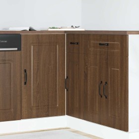 Mueble bajo de cocina Kalmar madera ingeniería de roble marrón