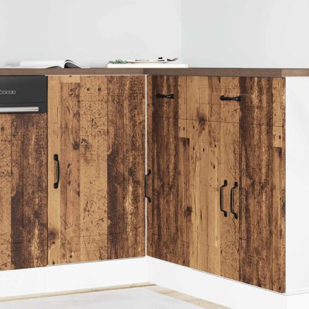 Mueble bajo de cocina Kalmar de madera antigua de ingeniería