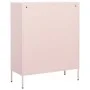 Armario de almacenamiento acero rosa 80x35x101,5 cm de vidaXL, Taquillas y armarios de almacenamiento - Ref: Foro24-336166, P...