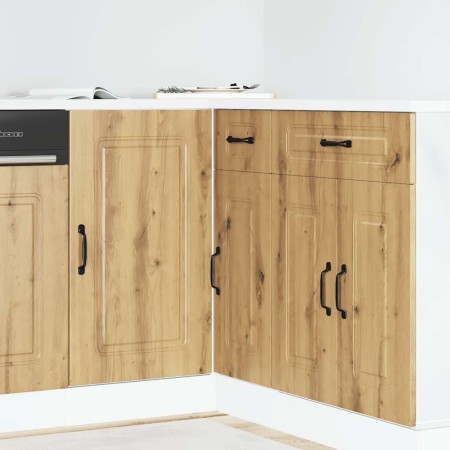 Mueble bajo de cocina Kalmar roble artesanal madera ingeniería
