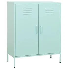 Mintgrüner Stahlschrank 80x35x101,5 cm von vidaXL, Schließfächer und Lagerschränke - Ref: Foro24-336167, Preis: 148,24 €, Rab...