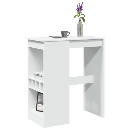 Mesa alta con estantes madera ingeniería 90x47,5x103,5 cm en Mesas de cocina y de comedor | Comprar online en Foro24
