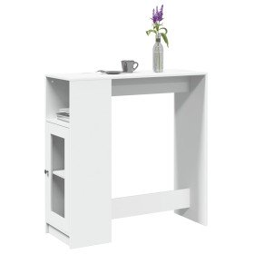 Mesa alta con estantes madera ingeniería 101x40x103,5 cm en Mesas de cocina y de comedor | Comprar online en Foro24