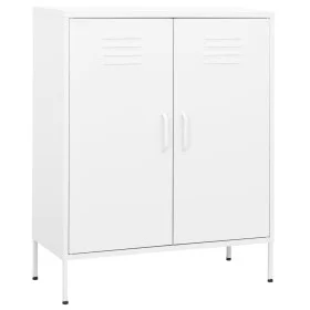 White steel storage cabinet 80x35x101.5 cm by vidaXL, Lockers and storage cabinets - Ref: Foro24-336170, Price: 146,92 €, Dis...