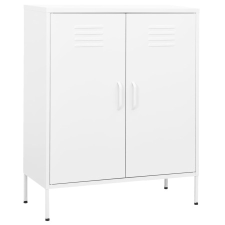White steel storage cabinet 80x35x101.5 cm by vidaXL, Lockers and storage cabinets - Ref: Foro24-336170, Price: 149,12 €, Dis...