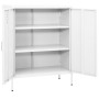 White steel storage cabinet 80x35x101.5 cm by vidaXL, Lockers and storage cabinets - Ref: Foro24-336170, Price: 149,12 €, Dis...