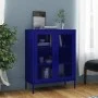 Armario de almacenamiento acero azul marino 80x35x101,5 cm de vidaXL, Taquillas y armarios de almacenamiento - Ref: Foro24-33...
