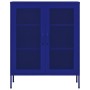 Armario de almacenamiento acero azul marino 80x35x101,5 cm de vidaXL, Taquillas y armarios de almacenamiento - Ref: Foro24-33...